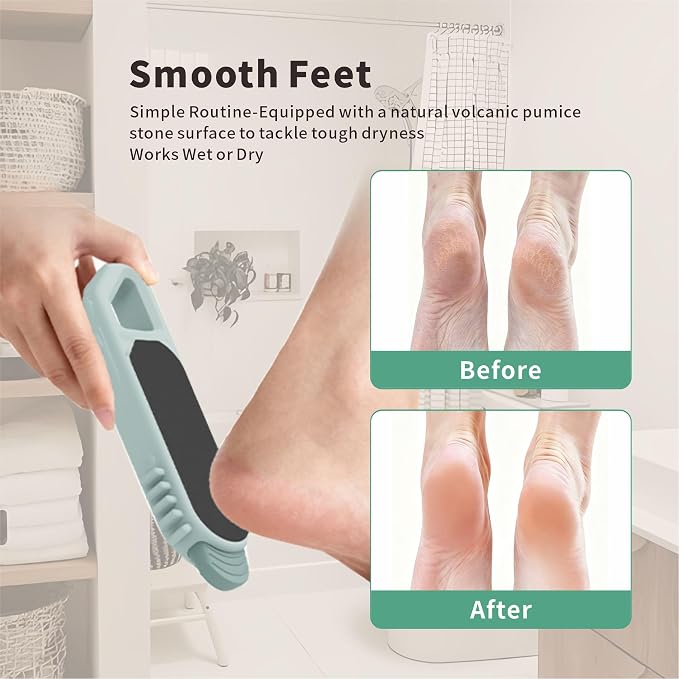 Toe Cleaning Brush,Foot Scrubber in Shower, Multi-Functional Silicone Gap Brushes Between Toes Cleaner Soft Feet Care Scrub Silicone Foot Callus Remover for Men Women Dead Skin Cracked Heels, 1PCS