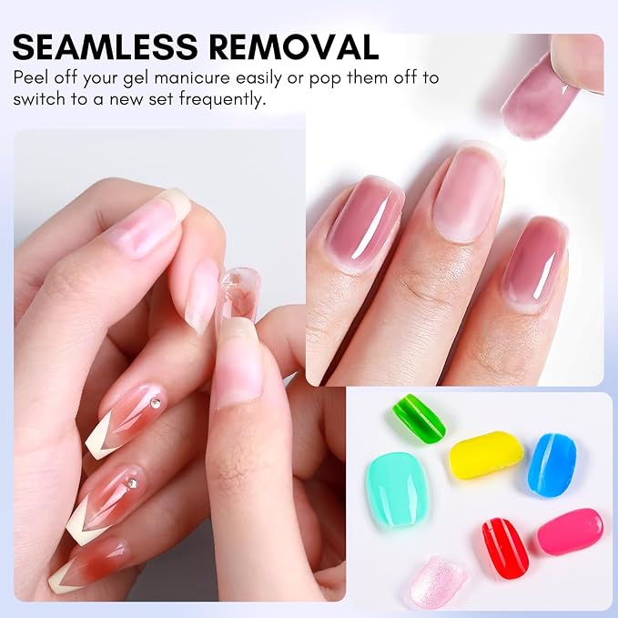 Makartt Peel Off Gel Base Coat 15ml, Easy Removal for Practice | Clear, No Soaking or Filing, Damage-Free for Weak & Thin Nails, UV/LED Lamp Needed, Beginner-Friendly Peelable Base