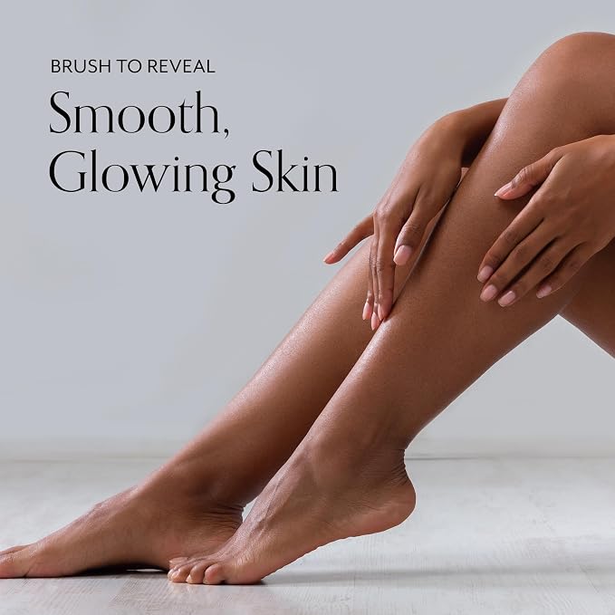 Bliss Wooden Back & Body Exfoliating Dry Brush Tool - Clean, Gentle Formula