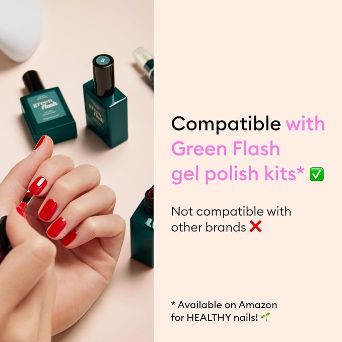 Manucurist Green Flash Tweed Pearlescent Grey LED Gel Nail Polish | LED Gel Polish & Semi-Permanent Nail Varnish, UV Nail Lamp - 12-Free, Bio-Sourced, Vegan, Made in France, 0.5 fl oz