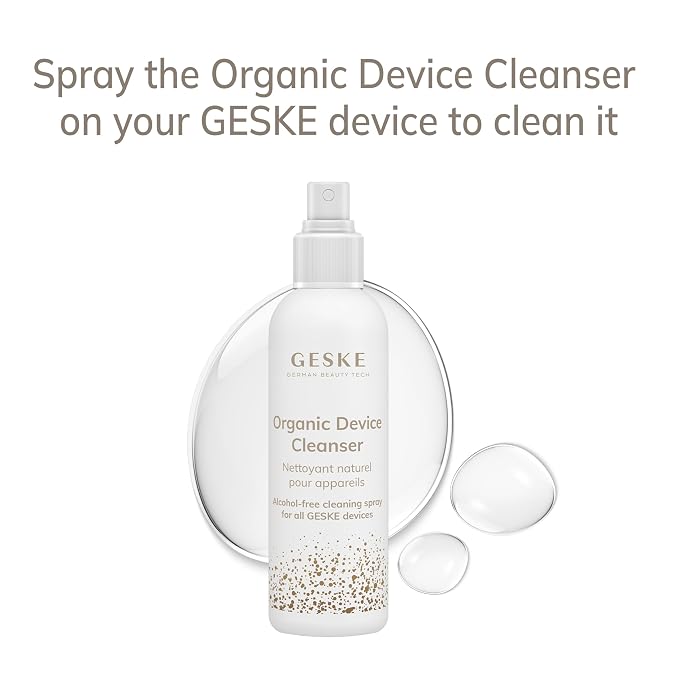 GESKE Body Brush | 4 in 1 | Design with Metal Ring | Cleansing Brush for the Entire Body | Professional Deep Cleaning | Soft Silicone Bristles | Ergonomic Two-Finger Design