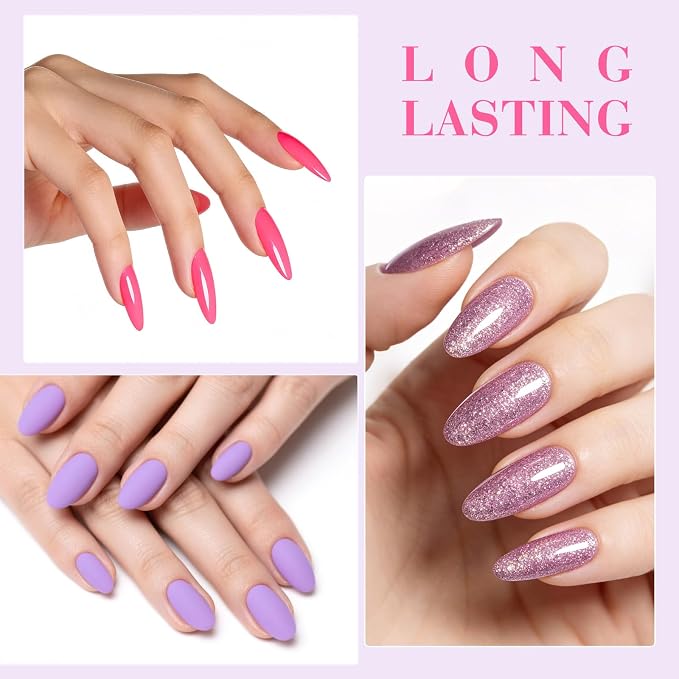CANNI 9ML Gel Nail Polish Set, 6 Rose Shades UV LED Soak Off Gel Polish | Smooth Application • Highly Pigmented • Glossy Finish • Long-Lasting Wear • Nail Art • Salon DIY Manicure • Easy Application