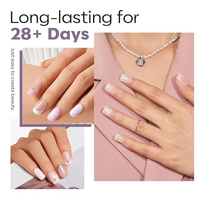 Modelones Extra Short Square Nail Tips 510pcs Full Matte for Press Ons Nail | Pre-shaped Full Cover Clear Acrylic Gel Kit False Press on Nails Making