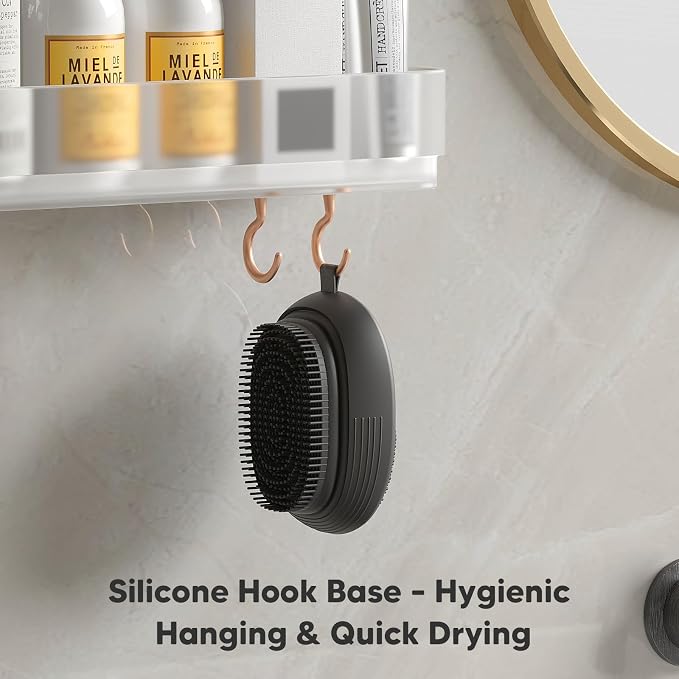 Electric Sonic Body Scrubber – Food-Grade Soft Silicone Shower Brush & Loofah Alternative, Gentle Exfoliating & Deep Cleaning, Removes Dry Skin, Boosts Circulation & Revives Skin Glow