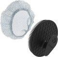Silicone Body Scrubber and Scrub Net Set, BEAUTAIL 2 Pack for Rich Lather | Gentle Silicone Shower Scrubber or Firmer Exfoliating Bath Net, Deep Cleansing & Exfoliation, 1 Brush + 1 Net for Men & Women