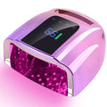 96W Rechargeable UV LED Nail Lamp, Cordless UV Light for Nails with LCD Display Auto Sensor, 4 Timer Setting and Smart Sensor Nail Dryer,Nail Cure Light with Removable Bottom(Colorful)