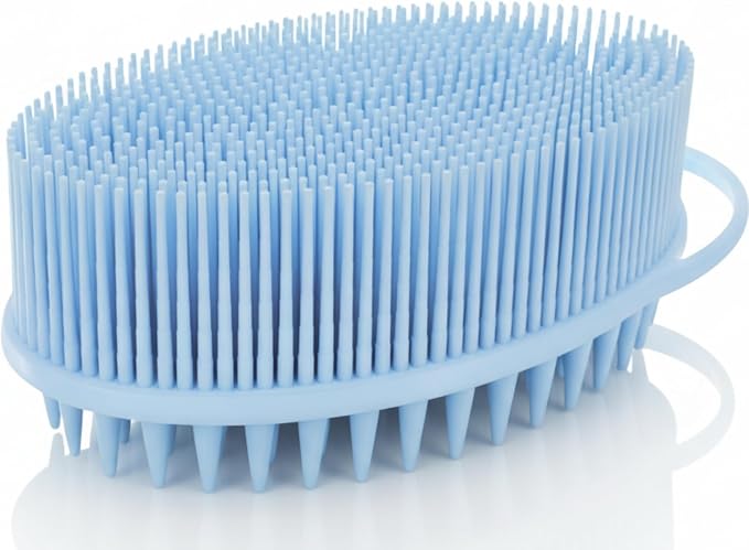 Avilana Premium Scalp Massager Shampoo Brush - Trusted Since 2017 - SGS Certified Silicone Scrubber, Soft Bristles All Hair Types, Gentle Scalp Exfoliation Hair Care Women Men Color Treated