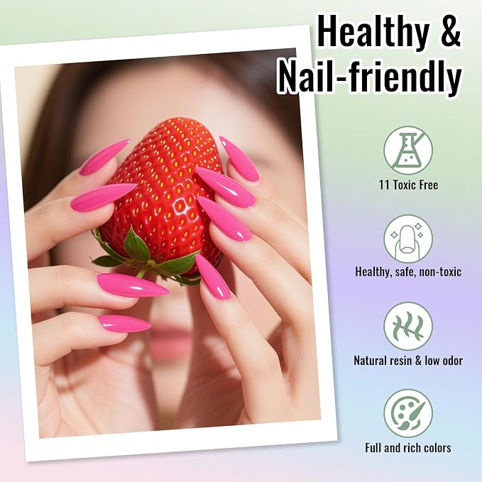 phoenixy Gel Nail Polish Kit with U V Light, 45 Colors All Seasons Soak Off 64 Pcs Gel Polish Nail Set with Base & Matte/Glossy/Glitter Top Coat Manicure Tools Complete Gel Nail Kit Gift for Women