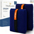 Exfoliating Body Scrubber, Rough Body Scrubber Exfoliator, 2 Pack | Large Exfoliating Bath Sponges for Shower, Loofah for Men and Women, Deep Cleansing, Reusable & Long-lasting, Navy