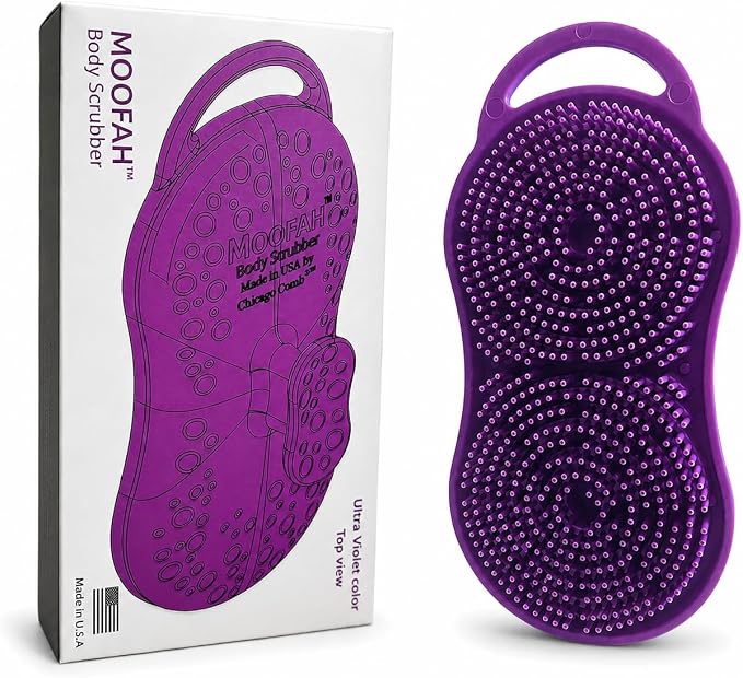 MOOFAH™ Body Scrubber- Deep Cleansing, Gentle Exfoliation for Smoother Skin-Quick-Dry, Durable Design for Everyday Use-Made in USA