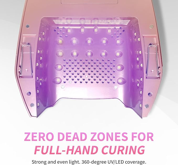 iGel Beauty Hybrid PRO 2.0 UV/LED Nail Lamp – 48W Wireless Rechargeable Nail Dryer, Full Hand Curing, Smart Motion Sensor, Removable Tray, Cordless Gel Lamp for Manicure & Pedicure