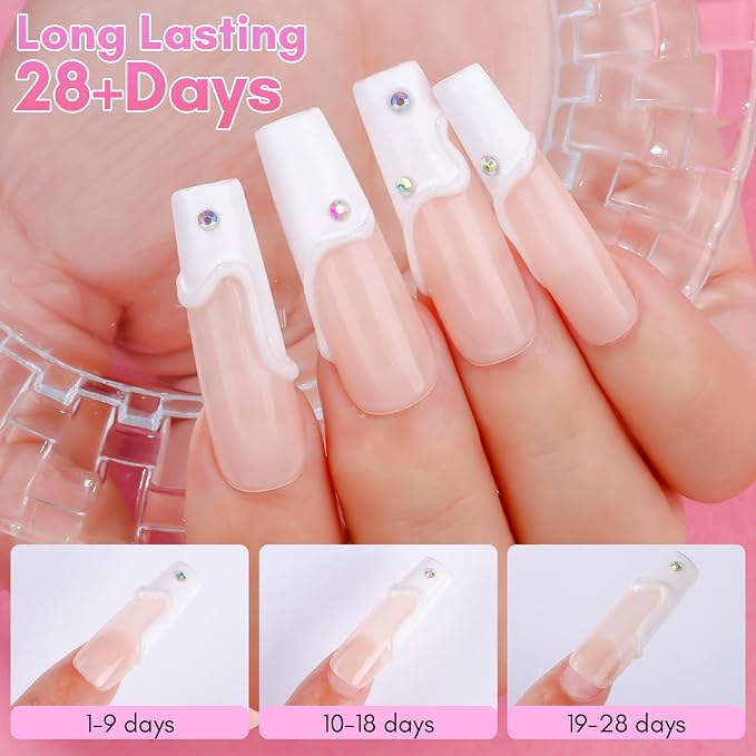 Makartt 3D Nail Gel, 15g Sculpting Gel Glue for Molding and Drawing | No Wipe, Rhinestone Glue, Gems Decoration, Carving and Painting Nail Art