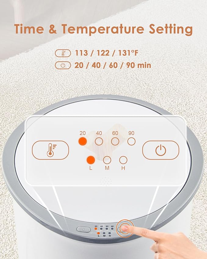 Towel Warmers for Bathroom, 20L Luxury Towel Warmer Bucket with Auto Shut Off, Heat Timer 20/40/60/90 Min Adjustable, 3 Heating Temperature Select, Idea for Any Occasion