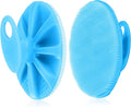 INNERNEED Silicone Body Cleansing Brush Exfoliating Scrubber, Blue | Gentle Massage, Deep Clean, Hygienic Shower Scrub Brush Soft Bristles for All Skin Types, Easy to Hold