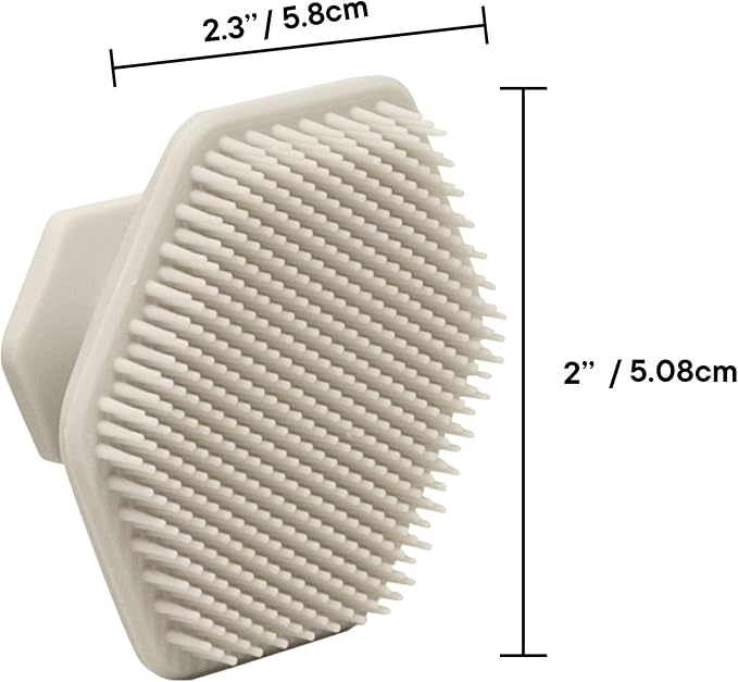 TOOLETRIES Silicone Face Scrubber, Facial Cleansing Brush - Sand | Gentle facial exfoliator for deep pore cleansing, dead skin removal and a soft, refreshing massage.