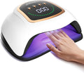 Gugusure Upgrade UV Nail Lamp. Nail Dryer for Gel Polish with Auto Sensor and 4 Timer Settings (Bright White)