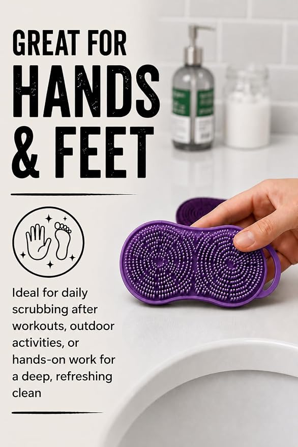 MOOFAH™ Body Scrubber- Deep Cleansing, Gentle Exfoliation for Smoother Skin-Quick-Dry, Durable Design for Everyday Use-Made in USA