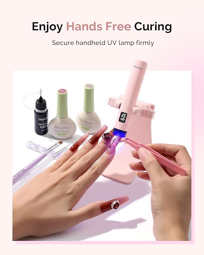 MelodySusie Nail Lamp Stand & Holder for Flash Cure Handheld UV Light