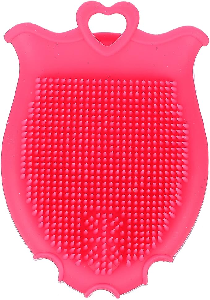 Beaupretty Baby Silicone Shampoo Brush with Soft Scalp Massager and Ergonomic Grip Gentle Exfoliating Bath Shower Brush for Kids Hair Care and Relaxing Scalp Massage