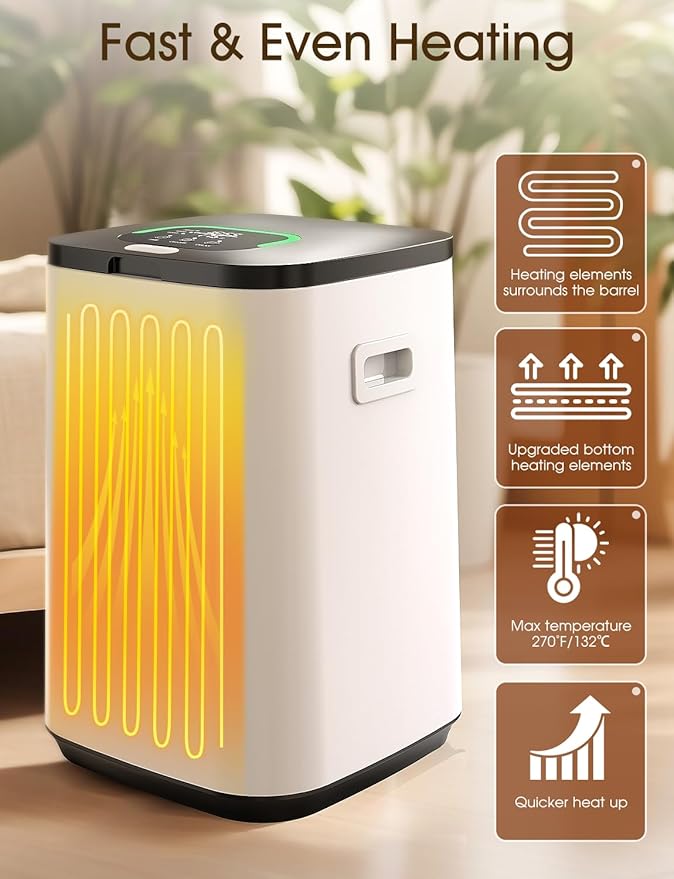 MEKO Towel Warmers for Bathroom, 23L Luxury Hot Towel Heater, Blanket Warmer Bucket, LED Display, Up to 24 Hours Delay, 3 Heating Modes for Oversize Bathrobes PJ's and More