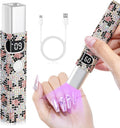 Handheld Cordless UV Nail Lamp with LCD Display | Mini UV LED Light for Gel Nails, Portable Flash Cure Lamp, Rechargeable USB Nail Dryer Fast Curing Salon & Home DIY