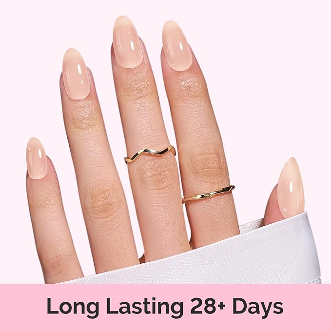 MelodySusie Jeweliver Gel Nail Polish, 0.5Fl.oz Nude Gel Polish Beige Color Soak Off UV LED Light Cure Gift for Women Manicure Nail Art DIY at Home B6405