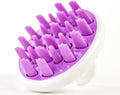 Zyllion Scalp Massager Dandruff Brush - For Exfoliating Treatment, Shampoo Scrubbing, and Hair Growth (Purple)