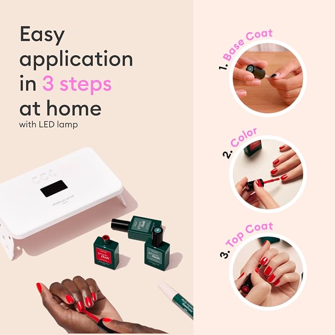 Manucurist Green Flash Disco Silver Glitter LED Gel Nail Polish | LED Gel Polish & Semi-Permanent Nail Varnish, UV Nail Lamp - 12-Free, Bio-Sourced, Vegan, Made in France, 0.5 fl oz