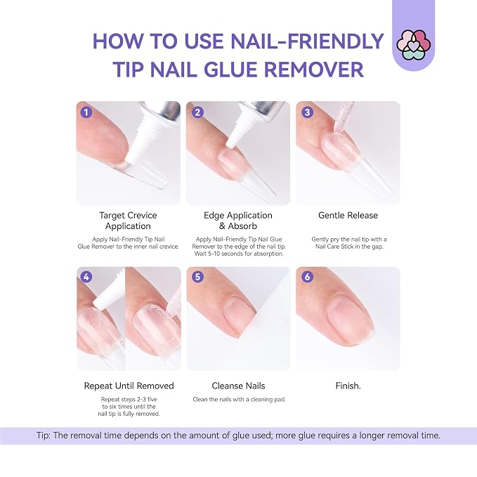 SAVILAND No Curing Nail Glue Gel with Remover: 30-Day Long-Lasting Semi Solid Nail Glue for Press On Nails Air Dry Extra Strong Nail Bond Glue No UV Lamp Needed, Fast False Nail Remover for Home Use