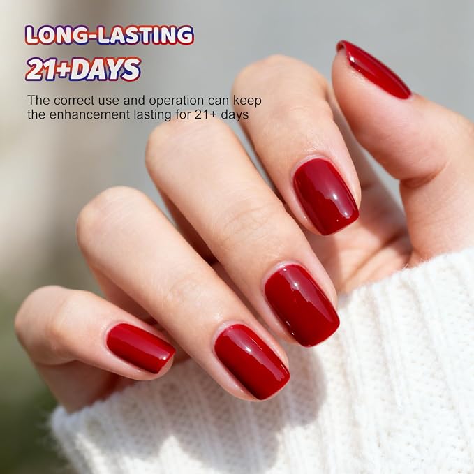 JODSONE 36Pcs Gel Nail Polish Kit with U V Light Crystal Transparent Classic Color 4 Functional Gel for All Seasons