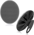 INNERNEED Silicone Body Cleansing Brush Exfoliating Scrubber, Gray+ Black | Gentle Massage, Deep Clean, Hygienic Shower Scrub Brush Soft Bristles for All Skin Types, Easy to Hold