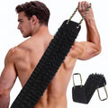 Extra Wide Shower Back Scrubber with Handles, 40 Inches Dual-Sided Back Washer, Body Exfoliator for Men with Larger Body Types. Foaming on One Side, Exfoliating on the Other for Deep Cleansing (XL)