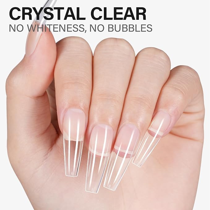 AILLSA Solid Nail Glue Gel 30g with White Mini UV Lamp | Strong Nail Glue Gel for Acrylic Nail Tips, Mini LED UV Nail Light for Press On Nails