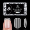 Modelones Extra Short Square Nail Tips 510pcs Full Matte for Press Ons Nail | Pre-shaped Full Cover Clear Acrylic Gel Kit False Press on Nails Making