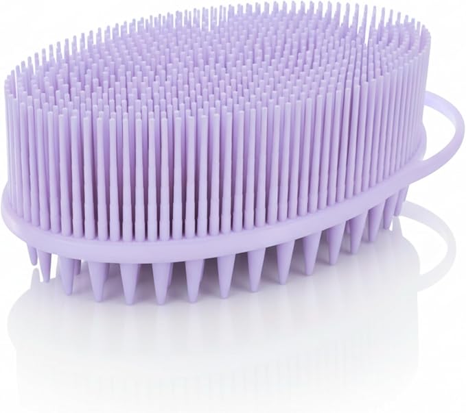Avilana Premium Scalp Massager Shampoo Brush - 8 Years Trusted Since 2017 - SGS Certified Silicone Scrubber, Soft Bristles All Hair Types, Gentle Scalp Exfoliation Hair Care Women Men Color Treated
