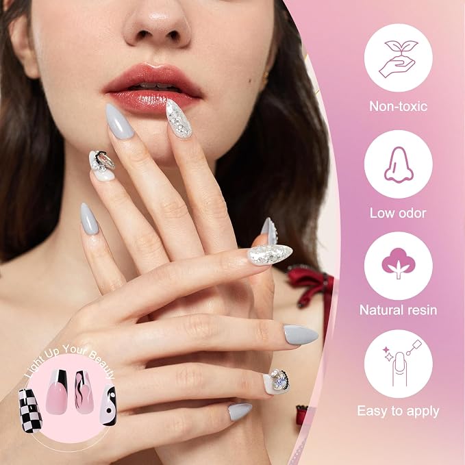 EODCI Gel Nail Polish with Lamp, 33 Colors Gel Nail Kit Fall Orange Red Purple Nail Polish Set 168W UV Lamp, No Wipe Base Top Coat & Manicure Tools Starter Kit DIY Home Salon Gifts