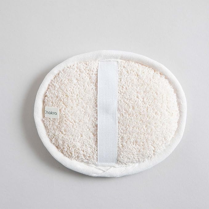 Chakra Sisal Fiber Exfoliating Loofah Pad Scrubber for Face and Body - Deep Cleansing Scrub Sponge, Essential Bath and Shower Accessory