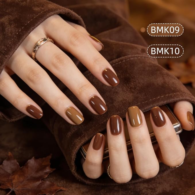 JODSONE Gel Nail Polish Set 32 Colors Nude Brown Gel Polish Set for Salon at Home DIY Nail Art