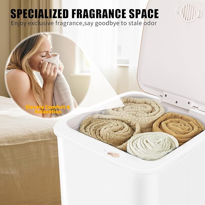 Large Towel Warmer Bucket, 20L Electric Hot Towel Warmer for Bathroom, Spa, Salon, Luxury Freestanding Towel Heater with Timer, Delay Start & 3 Temp Settings