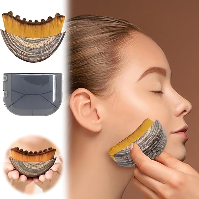 New Lymphatic Contour Face Brush, Contour Face Brush for Lymphatic Drainage, Ergonomically Designed to Fit the Skin Precisely, Face Lifting Tool for Skincare Routine|Portable Gua Sha Alternative (1PC)