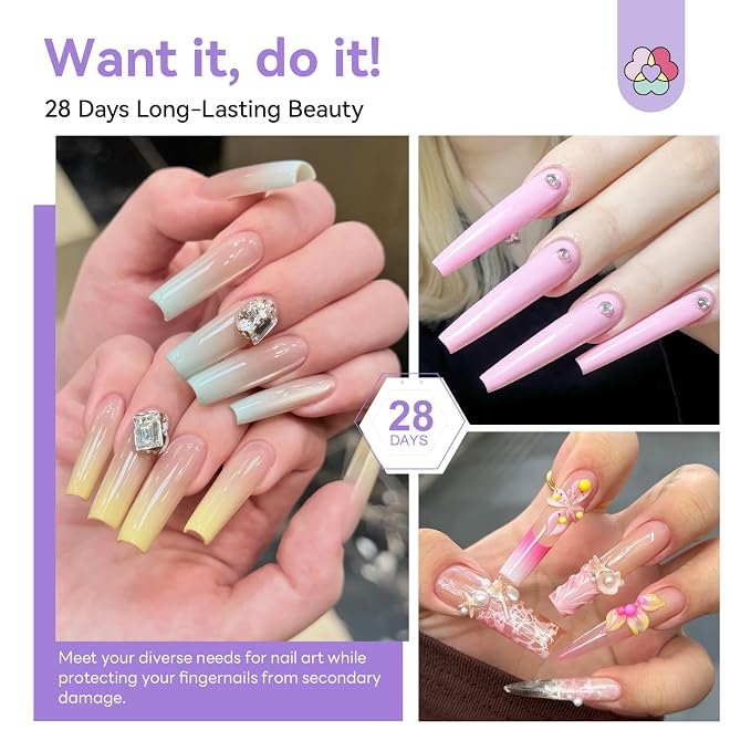 SAVILAND Acrylic Nail Kit for Beginners, Home Practice Set | Includes 30g Clear Acrylic Powder and Liquid, #12 Brush, Forms, File, Dappen Dish, For Extensions & 3D Nail Art Sculpting
