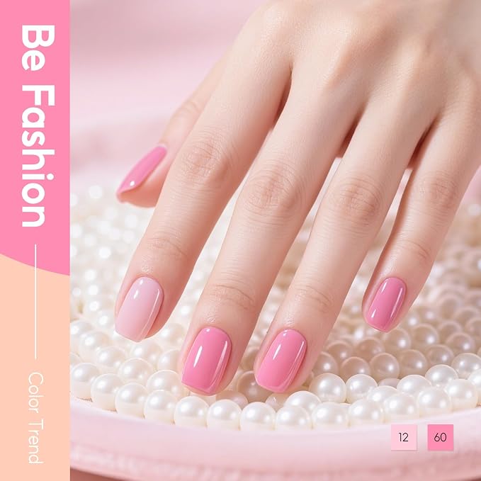 PEACECOLOR 40PCs Gel Nail Polish Set 35 Neon Colors Red Green Pink Yellow Gel Polish with 5Pcs Glossy/Matte/Glitter Top Base Coat Long Lasting Nail Gel Kit Gifts for Women DIY Home Salon