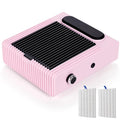 Biutee Nail Dust Collector for Nail Tech, 80W Nail Vacuum Dust Collector with 2 Reusable Filters | Adjustable Speed, 80W Suction, Low Noise, Efficient Heat Dissipation, for Acrylic Gel Nail Polishing, Acrylic Nails Removal