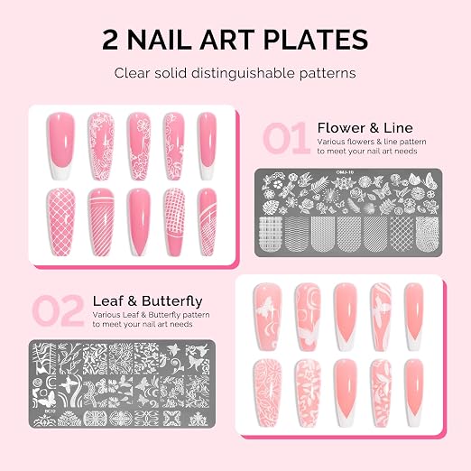 MelodySusie Nail Foil Glue Gel for Nail Art Stickers and Stamping Plates | Strong Adhesion Soak Off UV Light Cure Gel Nail Polish 4PCS