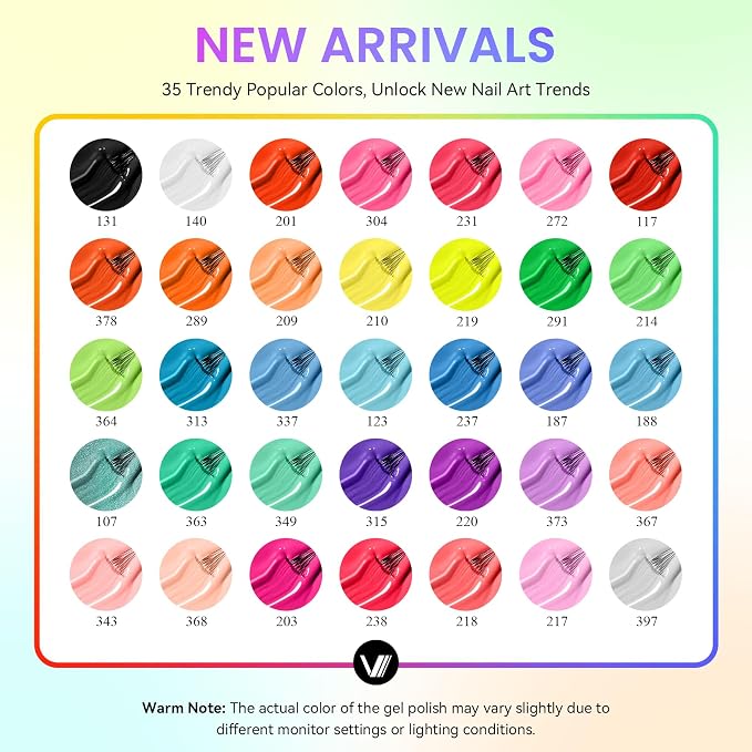 VANREESA 69PCS Gel Nail Kit with 48W U V Nail Lamp and Electric Nail Drill | 35 Summer Colors Gel Nail Polish with 1 Base & 4 Top Coat Complete Gel Nail Polish Set for Beginners Gifts for Women