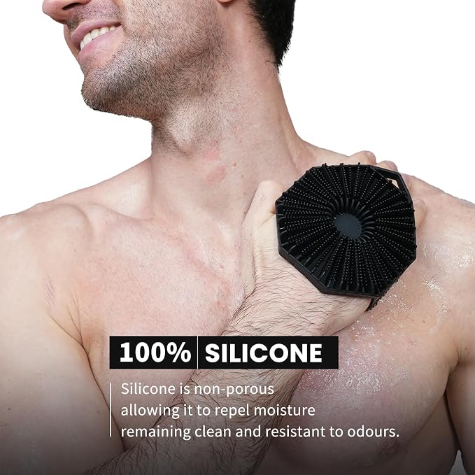 Body Scrubber & Back Scrubber - Black