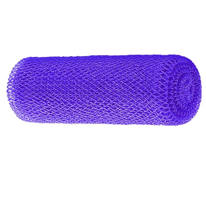 African Net Sponge, Kissfee Body Exfoliating Bath Towel Skin Exfoliation for Shower, Back Scrubber Skin Smoother Long Wash Scrub Cloth Washcloth Washer for Men Women (Purple)