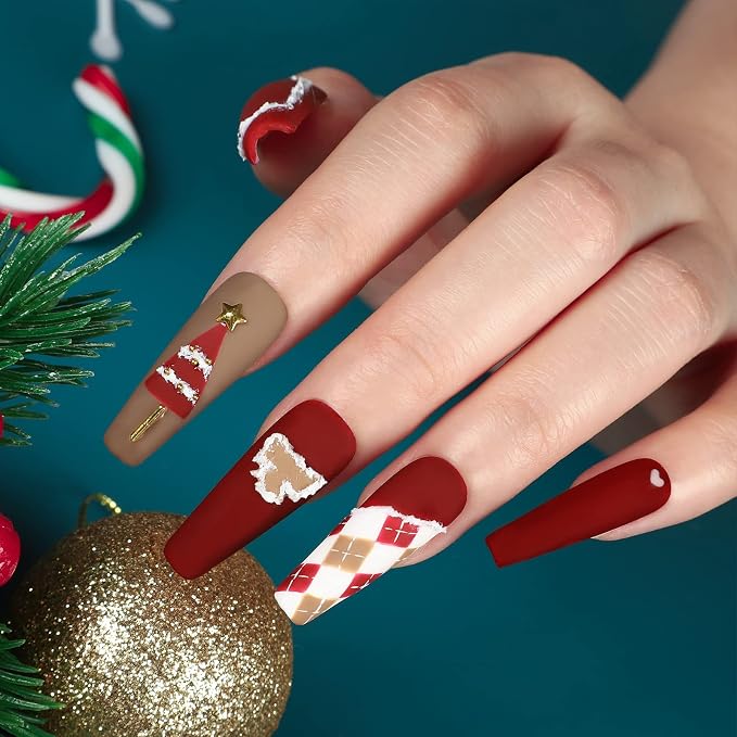 Peacecolor Fall Gel Nail Polish Set, 26PCs Gel Polish Kit 20 Colors Glitter Brown Red Orange 5PCs Matte/Glossy/Glitter Top Base Coat Nail Files Manicure Starter Kit Gifts for Women