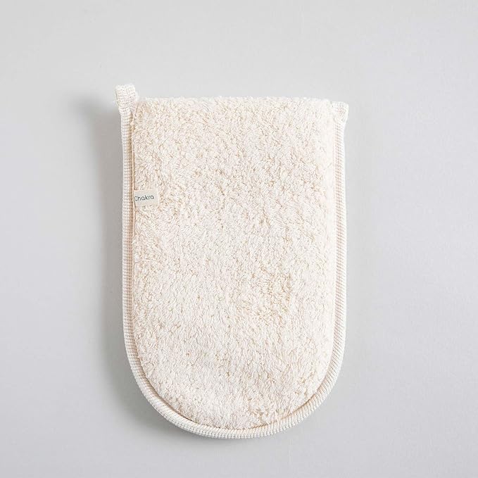Chakra Fiber Exfoliating Hand Mitt - Scrub Glove for Deep Skin Exfoliation, Essential Bath and Shower Accessory