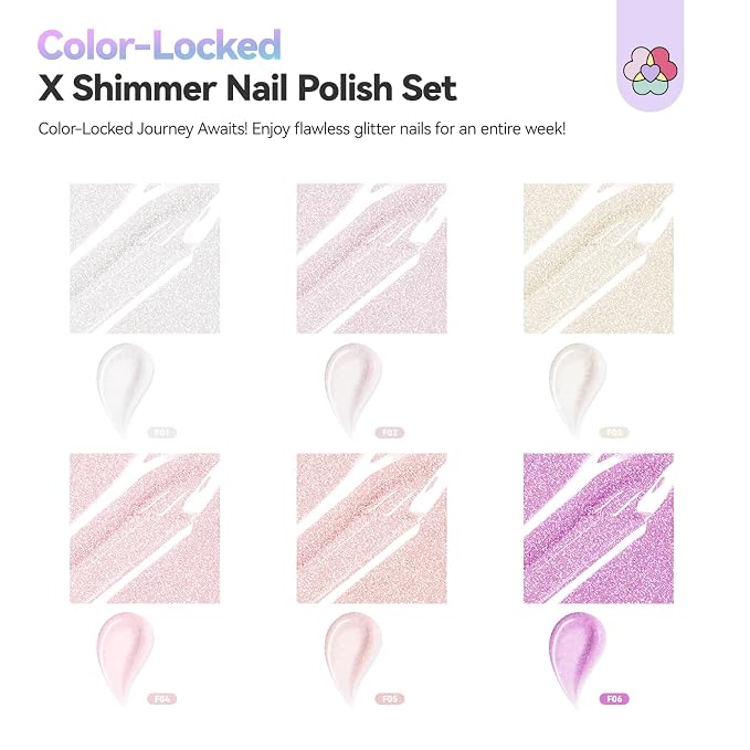 SAVILAND Soft Pearl Nail Polish Set For Daily Wear Manicures, 6 Colors | Elegant Pearl Finish, Quick Dry, Perfect for Daily Styling, Long-lasting Fingernail Polish, for Toes Nail Art Lover